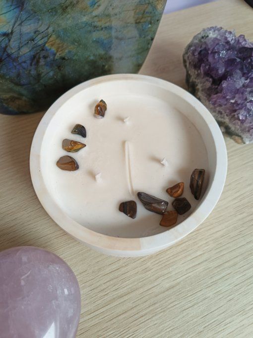 Bougie Rond 10cm - Bienveillance - Ambre 