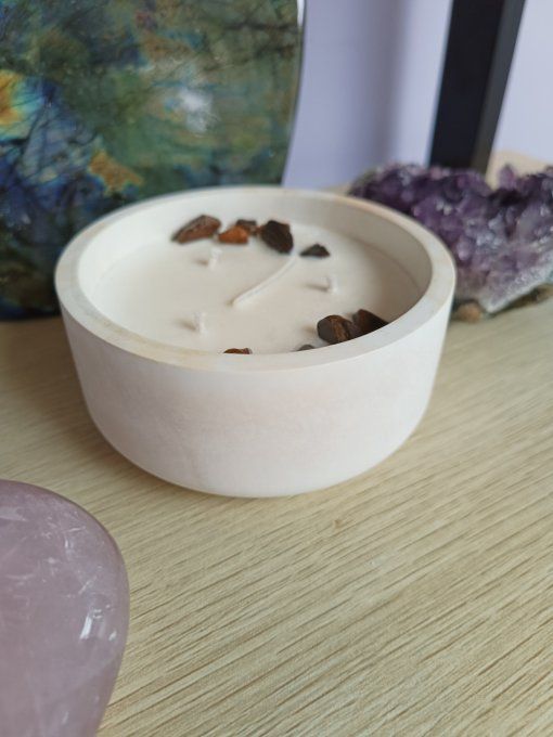 Bougie Rond 10cm - Bienveillance - Ambre 