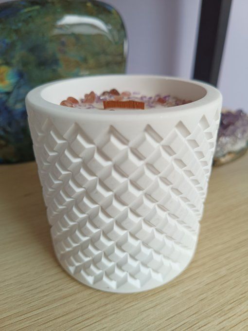 Bougie Diamant - Sérénité - Bois de Santal